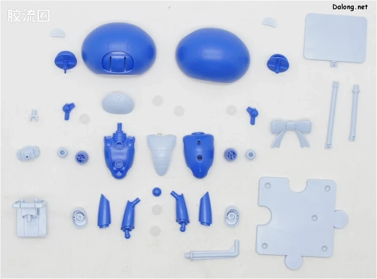 钢普拉Build 综合 HG PETIT'GGUY  刹那·F·清英 蓝色&标语牌 - 图片